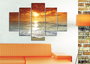 Wallity Cuadro Decorativo de MDF Multicolor (5 Piezas)